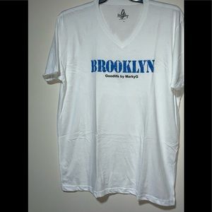 Men white short sleeve tee shirt